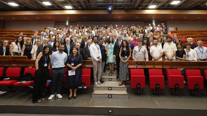 UNESCO DG Khaled El-Enany with ICTP and TWAS staff